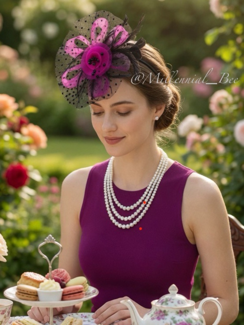 Kentucky Derby Fascinator Hat Beautiful Color Tea Party Derby